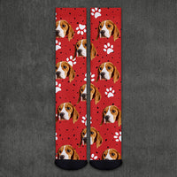 Thumbnail for Custom Pet Face Cutout Photo Christmas Socks, Christmas Gift YHN-THUY