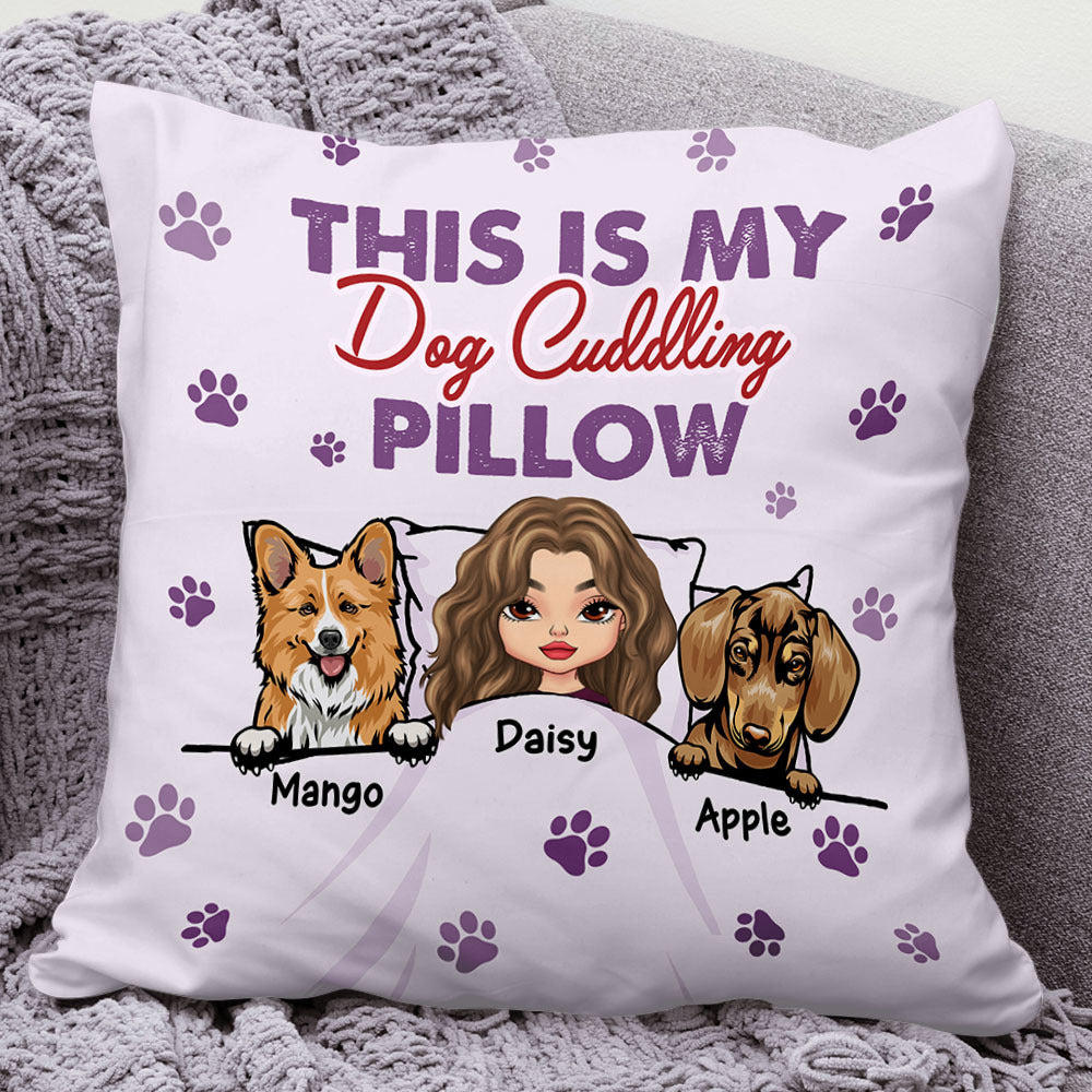 Personalized This Is My Favorite Pillow Dog Cat Girl Pillow, Gift For Family