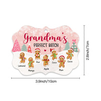 Thumbnail for Personalized Mom Grandma Perfect Batch Grandkids Printed Wood Ornament, Christmas Gift For Grandparent CHI-THUY