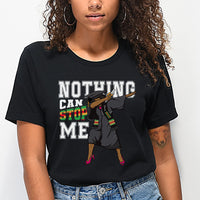 Thumbnail for Nothing Can Stop Me Dabbing Black Girl Graduation T-Shirt