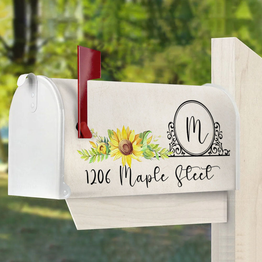 Flowers With Pet Photo Mailbox Cover, Upload Photo Mailbox YHN-THUY