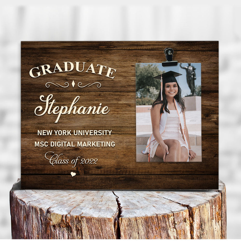 Personalized Graduation Photo Clip Frame, Graduation Keepsake