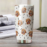 Thumbnail for Dog Mom With Dog Photo Tumbler, Best Gift for Dog Lovers