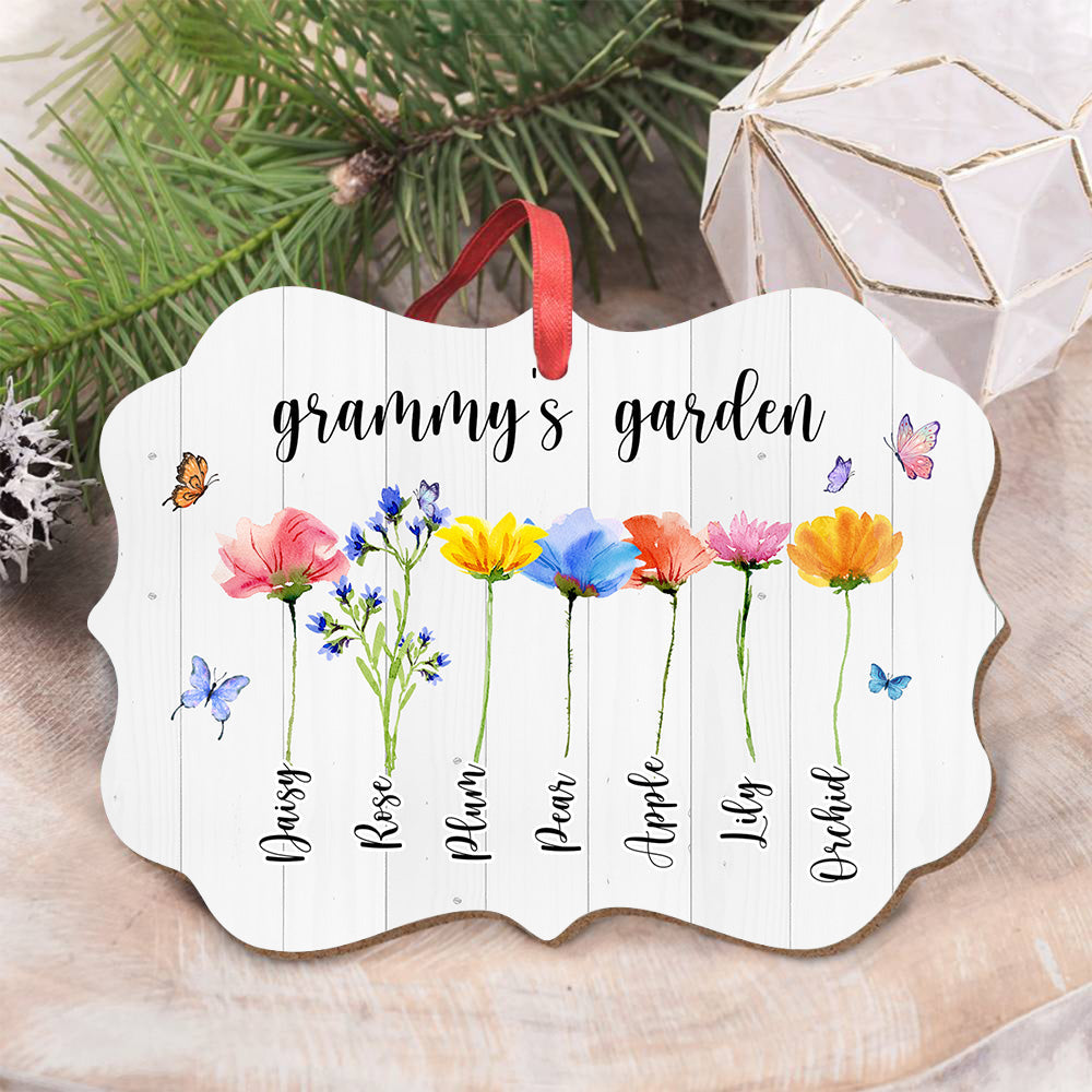 Personalized Grandma Garden Christmas Benelux MDF Ornament CHI-YEN