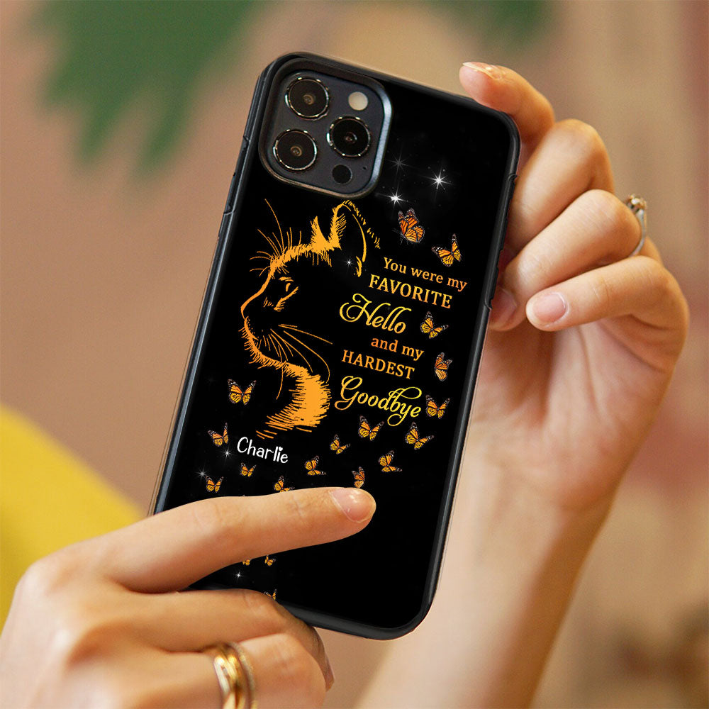 Personalized The Moment Your Heart Stopped Memorial Cat Phone Case CHI-THUY