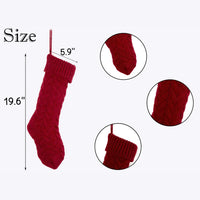 Thumbnail for Personalized Embroidered Christmas Stocking V1 - Christmas Gift For Family - Name Christmas Knitted Stockings