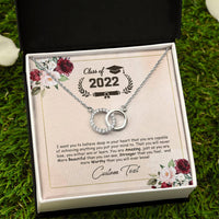 Thumbnail for I Want You To Believe Deep In Your Heart Graduation Message Card Necklace