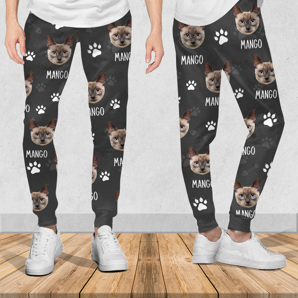 Upload Pet Image With Name Multicolor Sweatpants, Custom Gift For Men and Women Dung- Yen