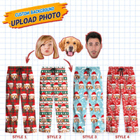 Thumbnail for Custom Christmas With Face Photo Family Pajama Pants, Christmas Gift YHN-THUY