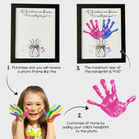 Thumbnail for If Grandmas/Moms Were Flowers Photo Frame, Kids Handprint Keepsake