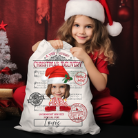 Thumbnail for Personalized Santa Sack - Christmas Gift For Family - Face Photo Jingle Bell Song