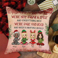 Thumbnail for Personalized We Are Sage And Hood Friend Besties Pillow, Christmas Gift For BFF