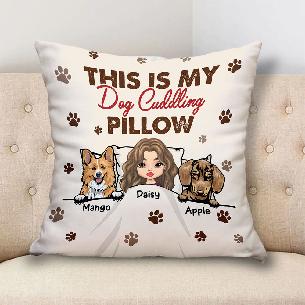 Personalized This Is My Favorite Pillow Dog Cat Girl Pillow, Gift For Family