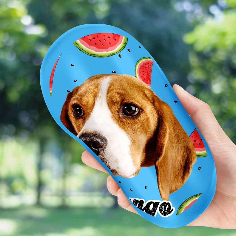 Custom Dog Face Cutout Photo Flying Disc, Gift For Dog Lover, Dog Frisbee