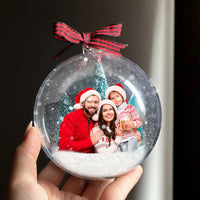 Thumbnail for Personalized 3D Acrylic Ball Ornament - Christmas Gift For Family - Upload Family Photo