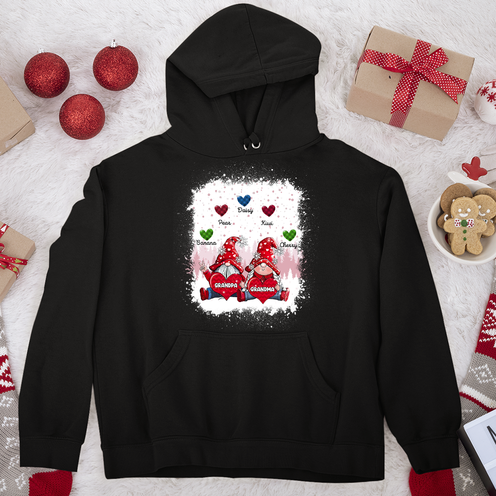 Custom Grandma Gnome Sweet Hearts Bleach T- Shirt, Hoodie , Christmas Gift For Family CustomCat