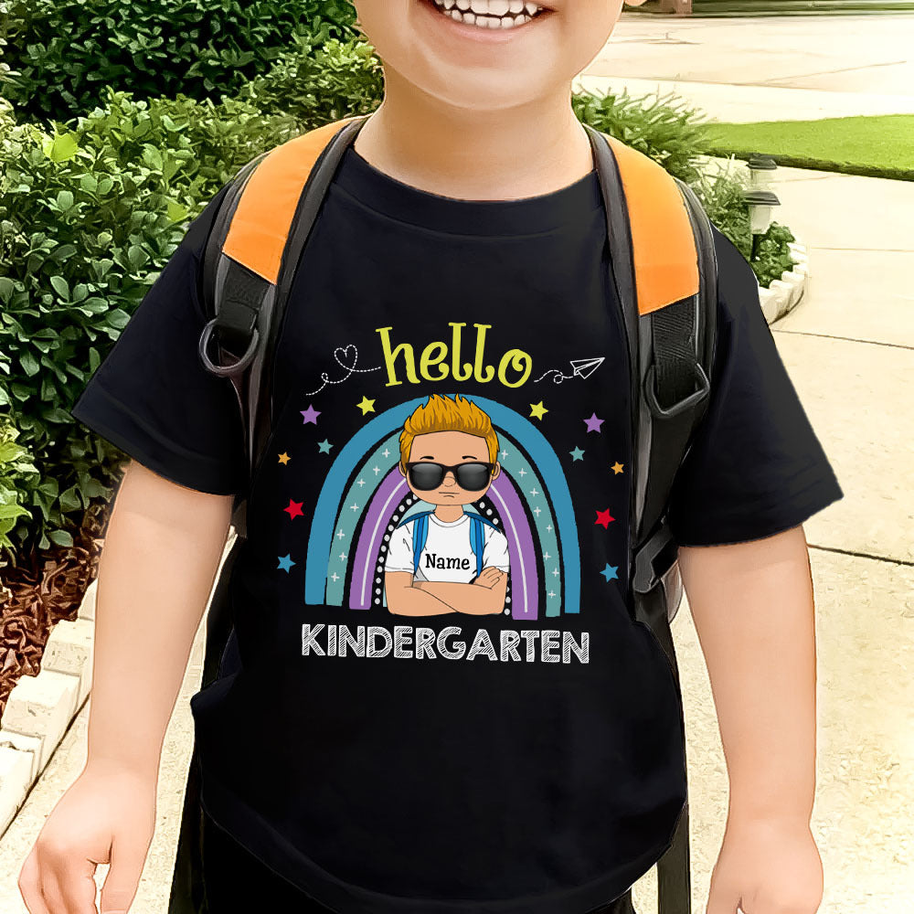 Hello Kindergarten 1st 2nd 3rd Grade Kid T-Shirt, Back To School Gift