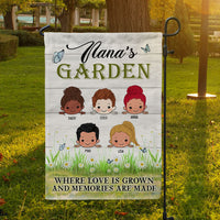 Thumbnail for Nana's Garden Where Love Is Garden Flag, Grandma Gift