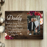 Thumbnail for Daddy Thanks For Being My Hero Photo Clip Frame