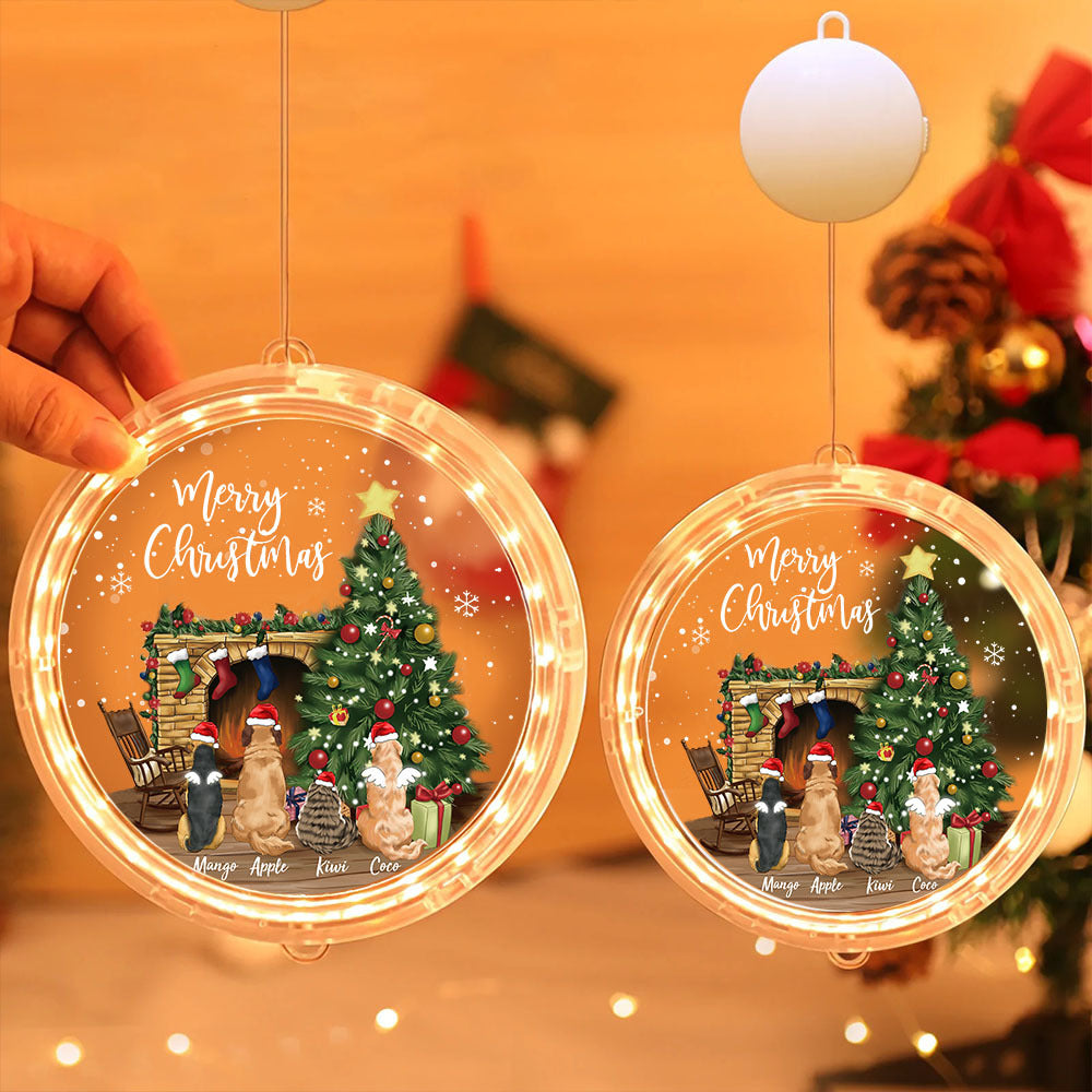 Personalized Led Acrylic Ornament - Christmas Gift For Pet Lovers - Merry Christmas Dog Cat