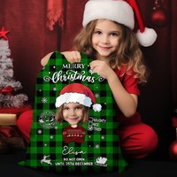 Thumbnail for Personalized Santa Sack - Christmas Gift For Family - Merry Christmas Funny Face Photo