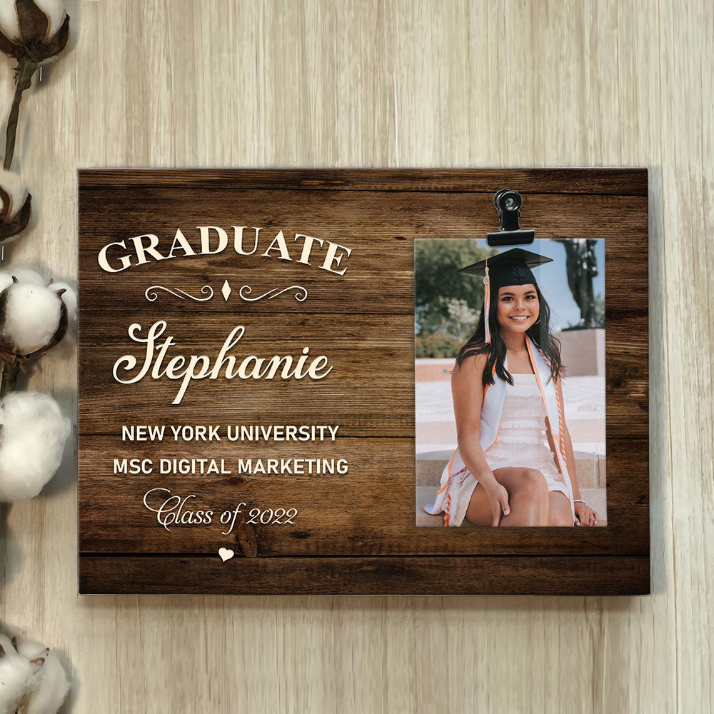 Personalized Graduation Photo Clip Frame, Graduation Keepsake