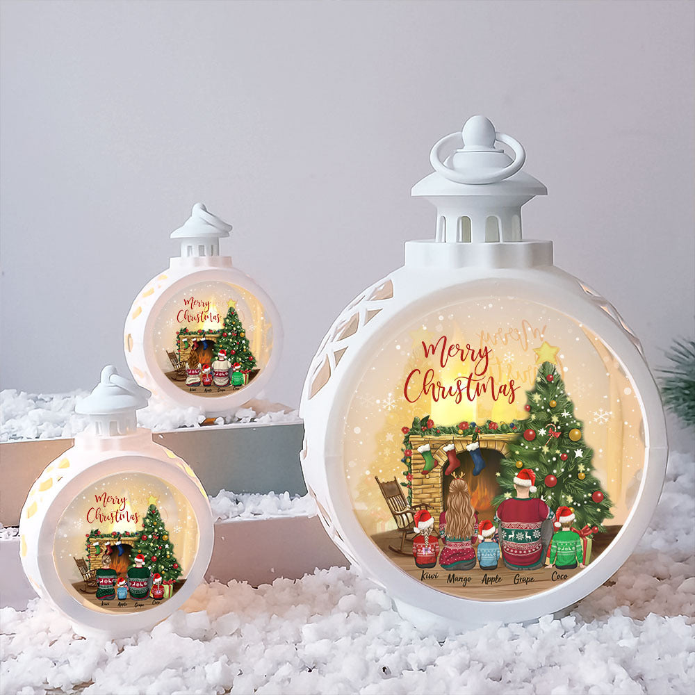 Custom Family Christmas 2022 LED Light Ornament, Christmas Gift YHN-THUY