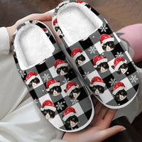 Thumbnail for Personalized Slippers - Christmas Gift For Pet Lovers - Santa Hat With Pet Photo