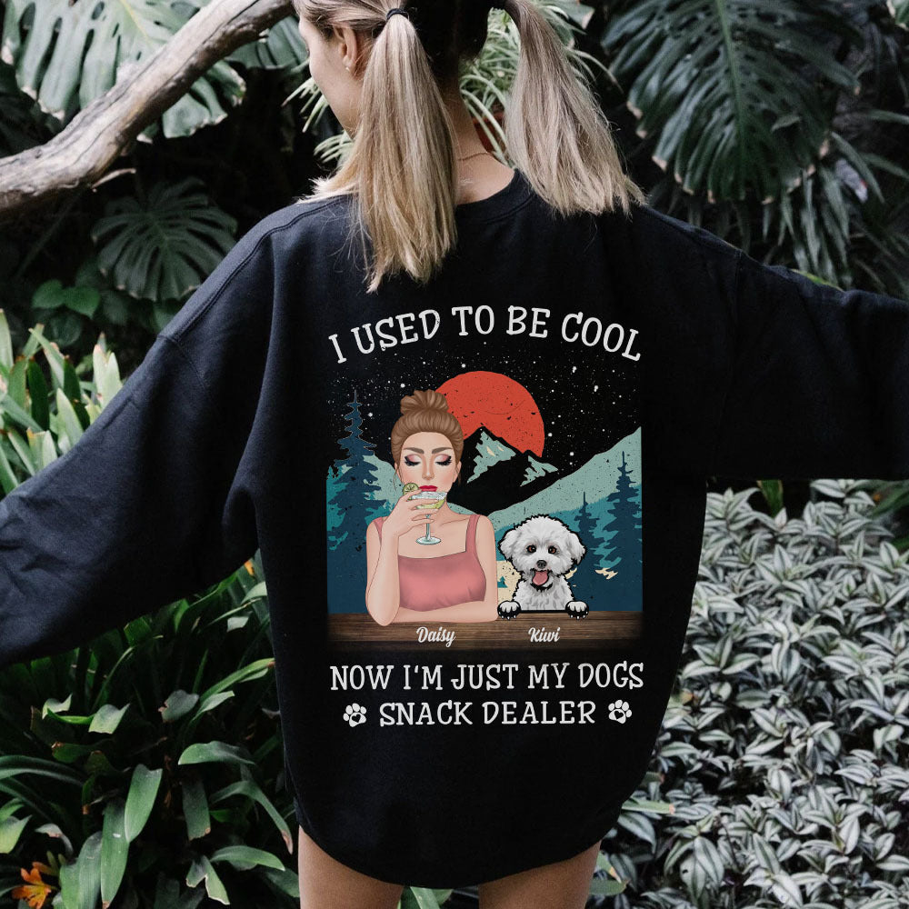 I Used To Be Cool Dog Mom Backside T-shirt, Dog Lover Gift