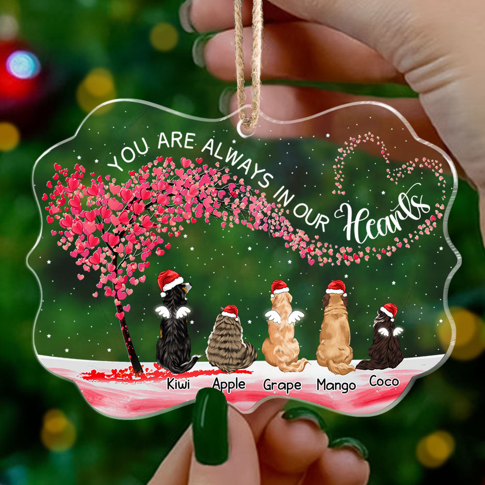 Personalized Dog Acrylic Ornament Custom Cat Name Breed Christmas Gift