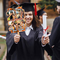 Thumbnail for Custom Proud Family Of A Graduate 2023 Photo Graduation Face Fans With Wooden Handle, Gift For Graduation Party