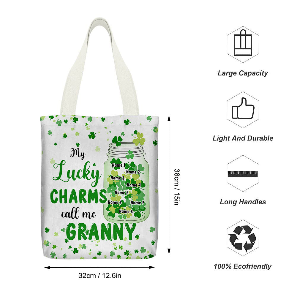 Personalized Mom Grandma Patrick's Day Blessings Tote Bag , Gift For Irish Mom JonxiFon