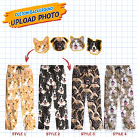 Thumbnail for Custom Multiple Face Photo Family With Pet Pajama Pants, Pet Lover Gift YHN-THUY