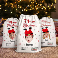 Thumbnail for Personalized Face Photo Funny Trouser-Shaped Noel Hat Christmas Bag, Holiday Gift For Family Dung-Yen