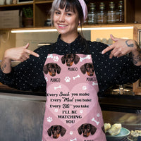 Thumbnail for Personalized I'll Be Watching You Dog Cat Face Apron, Gift For Cooking Lover CHI-THUY