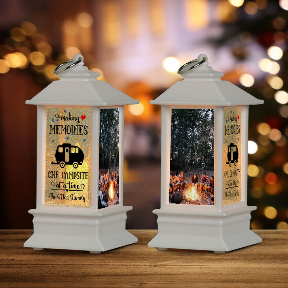 Custom Making Memories One Campsite RV Camping Lantern, Gift For Camper