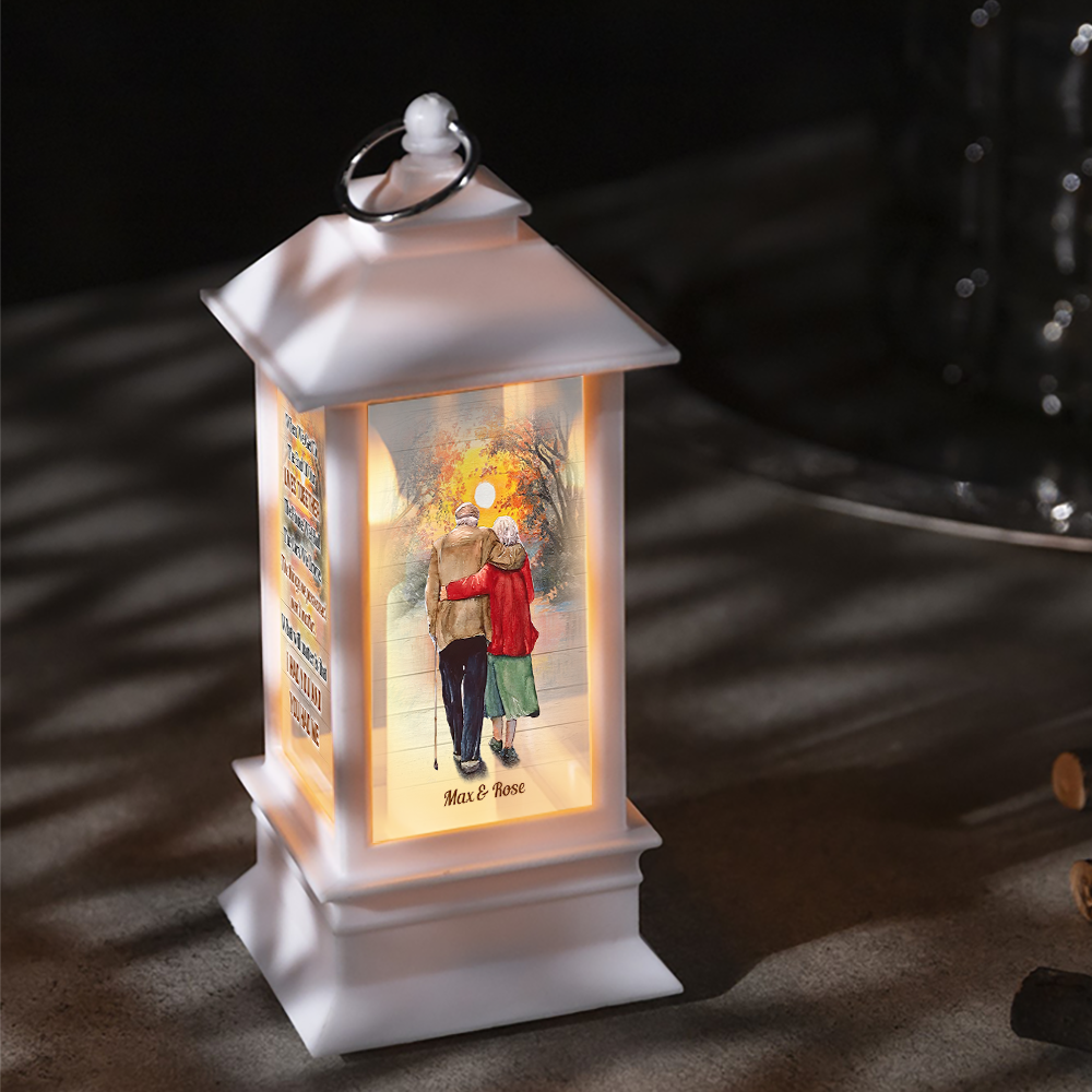 Personalized You And Me Old Couple Anniversary Lantern, Gift For Grandpa Grandma CHI-YEN