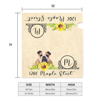 Thumbnail for Flowers With Pet Photo Mailbox Cover, Upload Photo Mailbox YHN-THUY