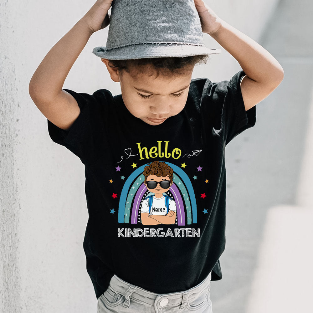 Hello Kindergarten 1st 2nd 3rd Grade Kid T-Shirt, Back To School Gift