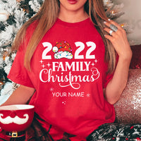 Thumbnail for Custom Name Family Christmas 2022 T-Shirt, Christmas Gift CustomCat