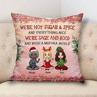 Thumbnail for Personalized We Are Sage And Hood Friend Besties Pillow, Christmas Gift For BFF