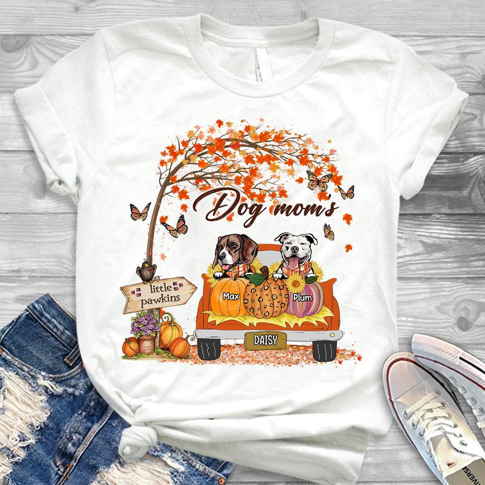 Personalized Fall Dog Mom's Little Pawkins T-shirt/ Hoodie, DIY Dog Lovers Gift CustomCat