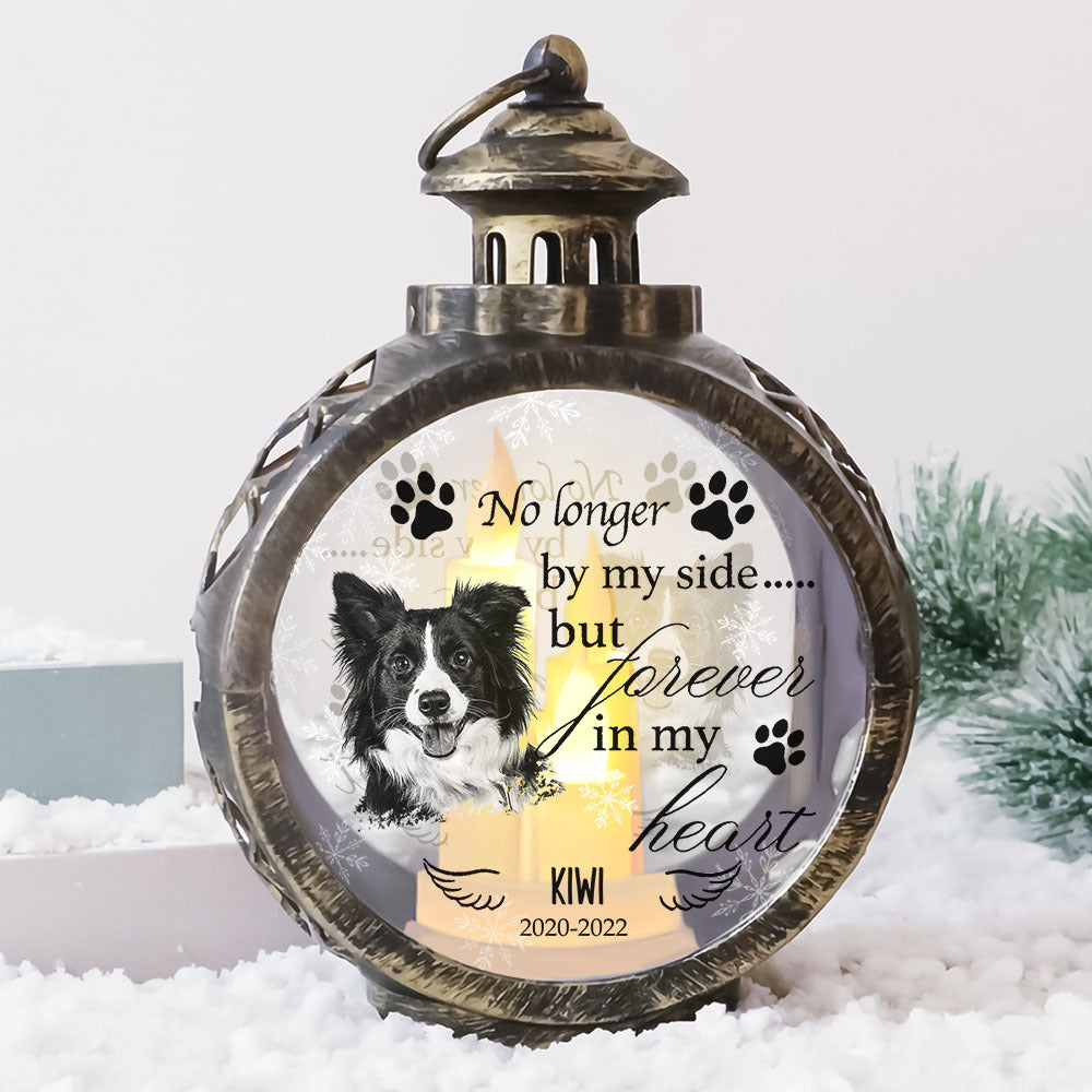 Custom No Longer By Our Side Pet Memorial LED Light Ornament, Memorial Gift YHN-THUY