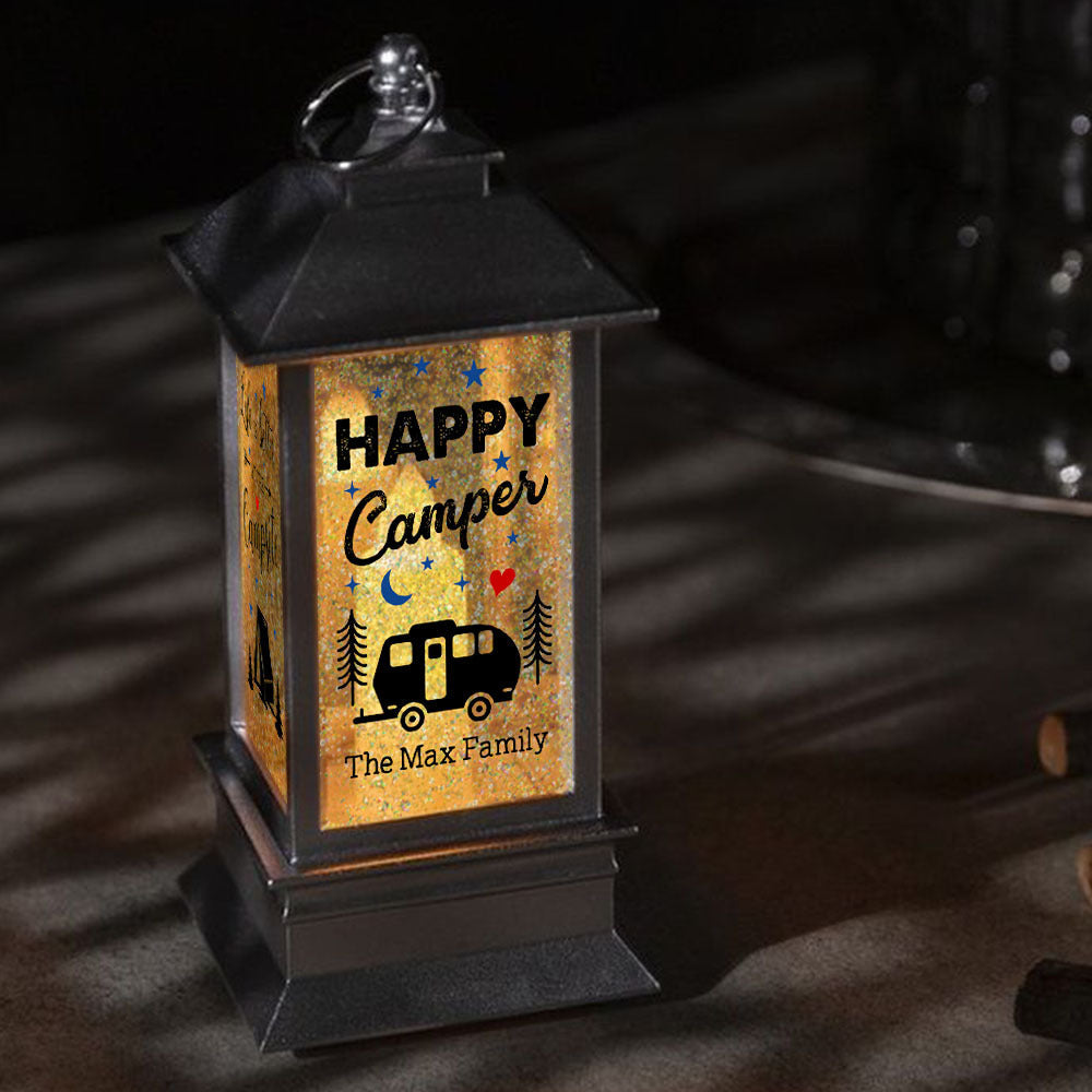 Custom Happy Camper RV Camping Lantern, Gift For Camper YHN-YEN