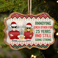 Thumbnail for Annoying Each Other For So Many Years Couple Printed Wood Ornament YHN-THUY