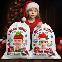 Thumbnail for Personalized Santa Sack - Christmas Gift For Family - Face Photo Santa Costumes