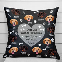 Thumbnail for Personalized Pet Face Dog Funny Letter To Dog Mom Dad Pillow, Gift For Pet Lover CHI-YEN