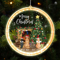 Thumbnail for Personalized Led Acrylic Ornament - Christmas Gift For Pet Lovers - Merry Christmas Dog Cat