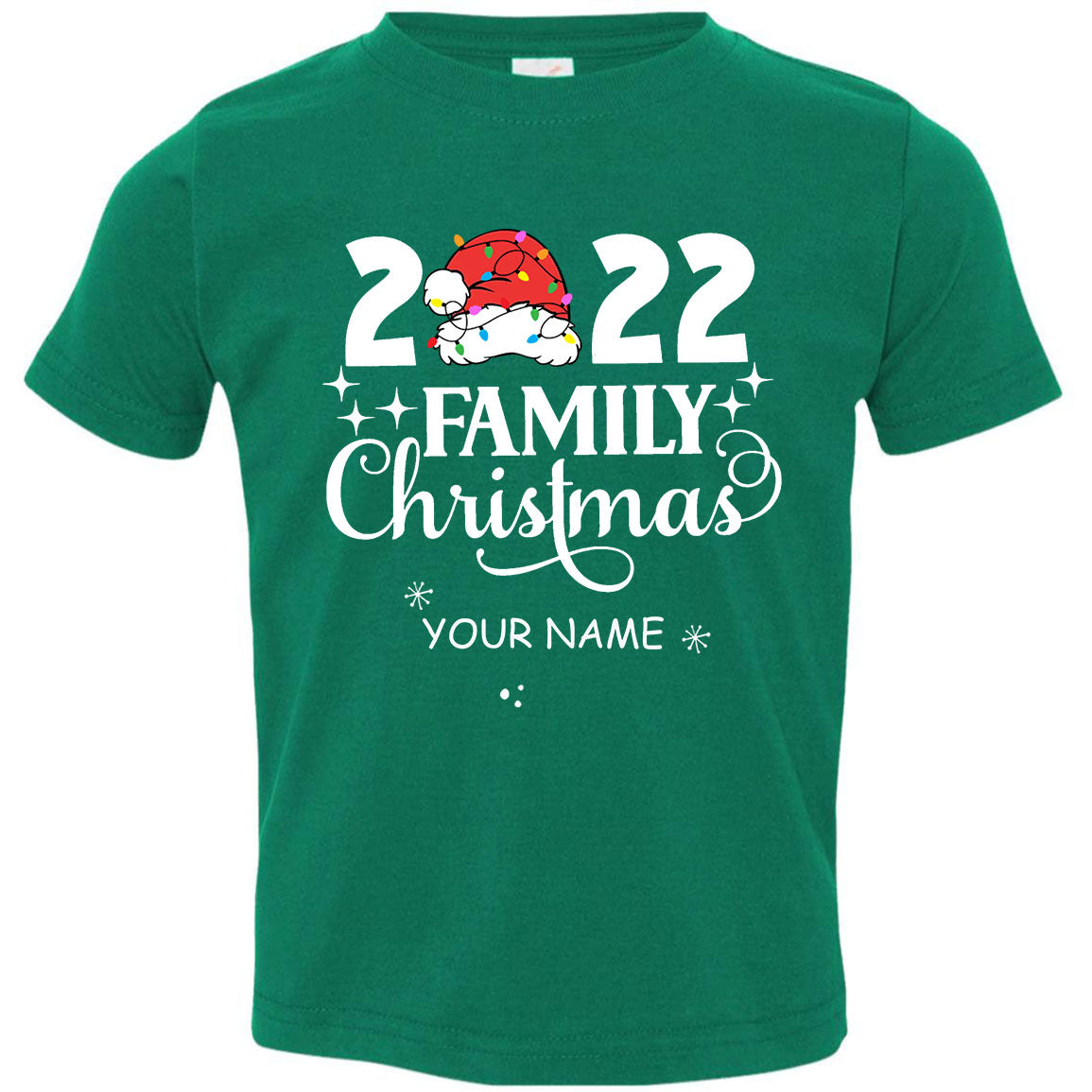 Custom Name Family Christmas 2022 T-Shirt, Christmas Gift CustomCat