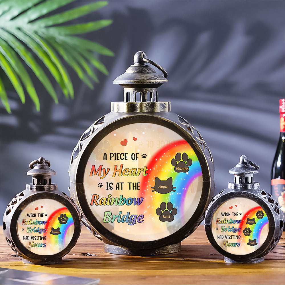 Custom Memorial Dog & Cat Rainbow Bridge LED Light Ornament, Christmas Gift For Dog Lovers Dung- Thuy